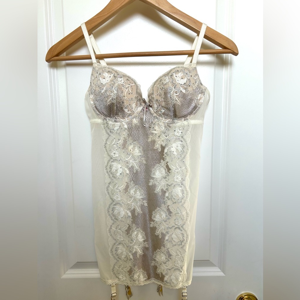 Victoria's Secret Lace Garter Slip